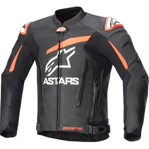 Alpinestars Gp Plus V4 Leather Jacket Black Red Fluo White 58 - Maat - Jas
