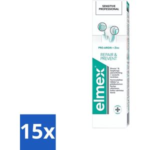 Elmex - Tandpasta - Sensitive Professional - Repair & Prevent - 75 ml - Bulkverpakking - 15 stuks