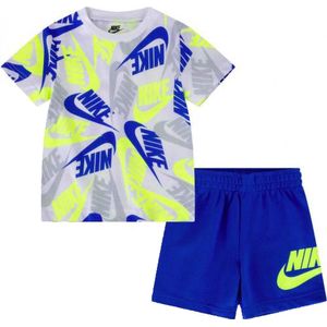 Nike 2-Piece Set - Kinderset - Maat 12 Maanden - 74-80 CM - Blauw/Geel/Wit
