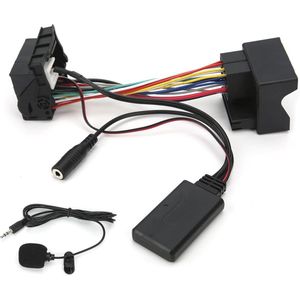 12Pin AUX in Bluetooth Adapter met Microfoon - Stereo Kabel - Geschikt voor Peugeot 207 307 407 308 .