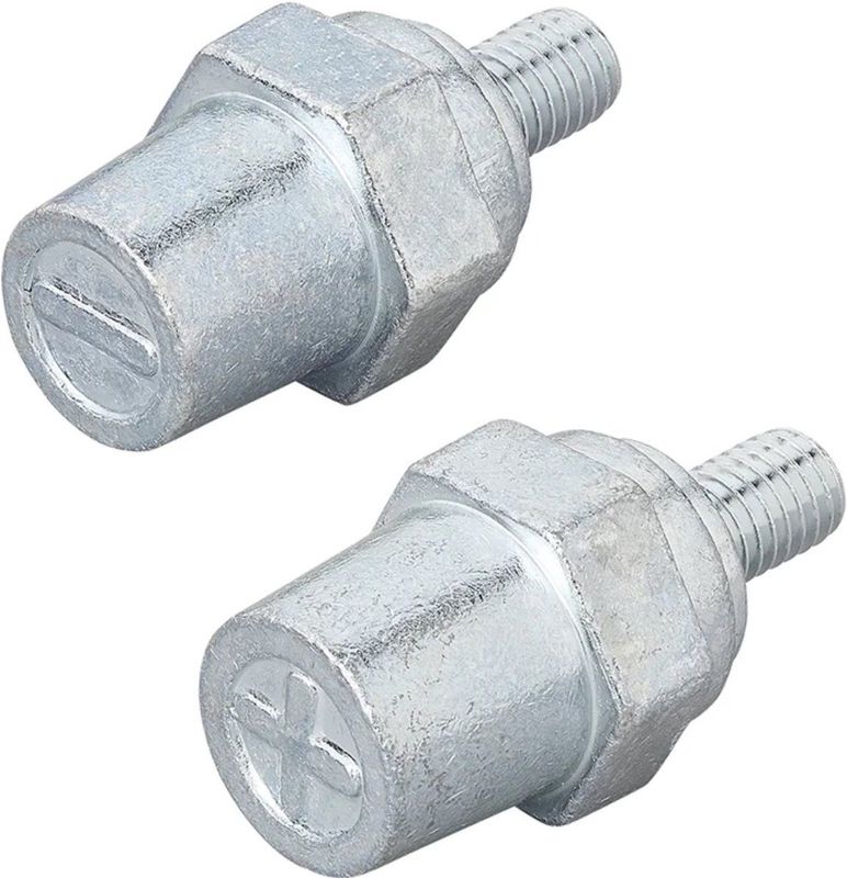 Accupolen Set - Zink - Schroefbaar M8 - Duurzaam en Corrosiebestendig