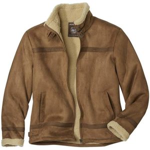 ATLAS FOR MEN - Suèdine pilotenjack met sherpa - Heren - Verkrijgbaar in grote maten - 4XL