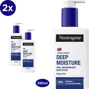 Neutrogena Noorse Formule Deep Moisture - Bodylotion met 10% glycerine - 2 x 250ml