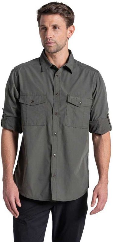 Craghoppers - Kiwi II - Overhemd - Grijs - Lange Mouwen