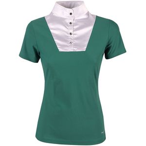 Harry´s Horse Satin Dames T-shirt Met Korte Mouwen Groen M Vrouw