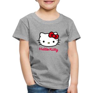 Hello Kitty Klassiek Portret Met Hello Kitty Tekst Premium T Shirt Kinderen