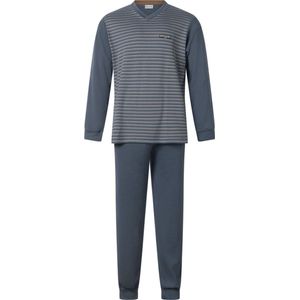 Gentlemen - aangeruwde heren pyjama 114268 - double jersey - winter pyjama - V-hals - maat M
