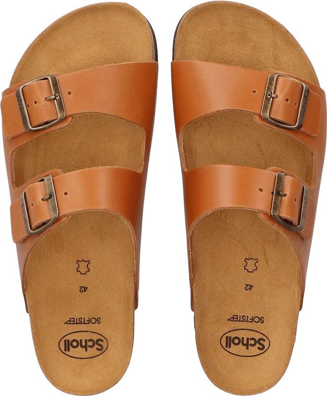 Scholl - Julien - Slipper - Cognac - Leren Bovenwerk