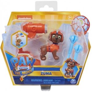 Paw Patrol The Movie Zuma Actiefiguur met  clip en 2 projectielen