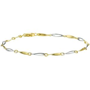The Jewelry Collection Armband 2,5 mm 19 cm - Bicolor Goud