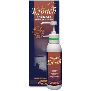 Henne Lakse Kronch zalm olie 500 ml voor de hond * + incl. hondenlijn twv 12,50 - salmon oil - droge huid - jeuk - olifantshuid - doffe - droge vacht - huidontstekingen - gewrichtsontsteking - oorontsteking - verharen - vlooienallergie - weerstand