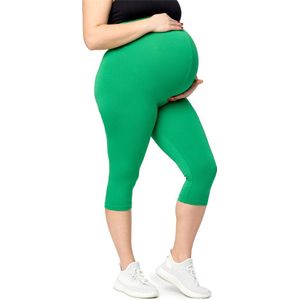 Merry Style Dames Grote Maten Leggings - Zwangerschapskleding - Capri - Viscose - MS-MS10-461-LE - Groen - 5XL