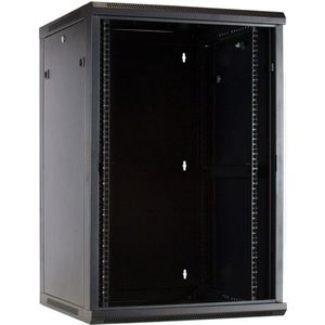 DSIT - 22U Wandkast - Serverbehuizing - 600x600x1100mm - Glazen Deur - 19 Inch