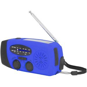 Azomor® Draagbare noodradio met zonne-energie en handslinger voor buitengebruik