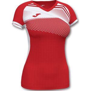 Joma Supernova II Shirt Korte Mouw Dames - Rood / Wit | Maat: M