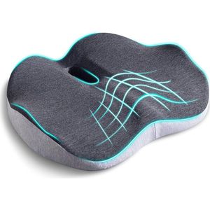 Zacht orthopedisch zitkussen - ergonomisch design - geschikt voor bureaustoelen - pijnverlichting - bevordering van de gezondheid van het stuitbeen