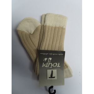 Sokken - 1 Paar - Jongens Beige met ecru - 32/34