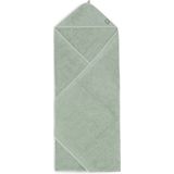 Jollein - Badcape Badstof 100x100cm - Baby Handdoek met Badcape, Omslagdoek, Badponcho - Ash Green