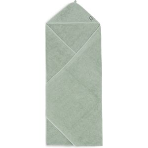 Jollein - Badcape Badstof 100x100cm - Baby Handdoek met Badcape, Omslagdoek, Badponcho - Ash Green