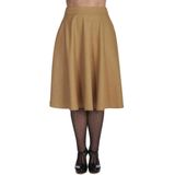 Banned Retro - Swing Rok - Beige/Goud