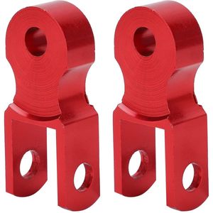2Pcs Shock Absorber Riser, M10 Rear Shock Absorber Height Extension Riser, Aluminum Shock Absorber Height Extender For Motorcycle(Red)