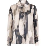 EsQualo Blouse Blouse Bow Fade W25 10712 999 Print Dames Maat - W36