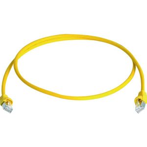 Telegärtner L00006A0051 RJ45 Netwerkkabel, patchkabel CAT 6A S/FTP 25.00 m Geel Vlambestendig, Halogeenvrij, UL gecerti