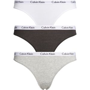 Calvin Klein dames slips (3-pack) - zwart, wit, grijs -  Maat L