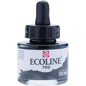 Talens Ecoline waterverf flacon van 30 ml, zwart 3 stuks