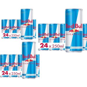 Red Bull Energy Drink Sugarfree 72x250 ML