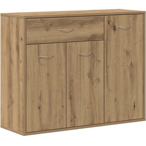 vidaXL Dressoir ambachtelijk eikenhout 88x30x70cm Dressoir - Opbergkast - Houten Meubels - Salontafel - Livingroom Furniture