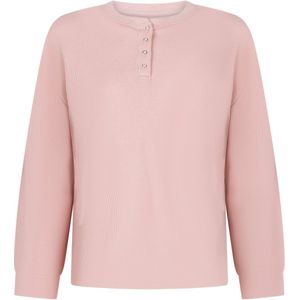 Hunkemöller - Top van Wafelstof - Roze - Henley