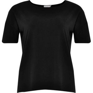 Yoek | Grote maten - dames t-shirt korte mouw - zwart