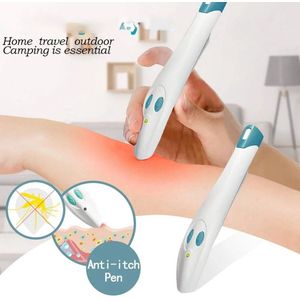 Draagbare Elektronische Muggenbeet Jeukverlichter – Snelle Antipruritische Pen voor Huishoudelijk en Buitengebruik – Anti-Jeuk Apparaat tegen Muggenbeten en Insectenbeten
