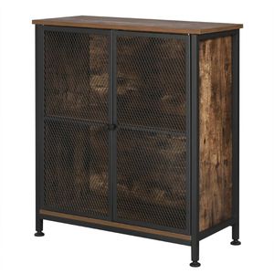 Dressoir - Industrieel - Opbergkast - Kast - Wandkast - Woonkamer, Slaapkamer - Hout - Bruin/zwart