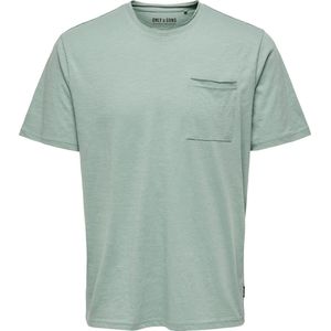 Only & Sons T-shirt Onsroy Reg Ss Slub Pocket Tee Noos 22022531 Chinois Green Mannen Maat - XS