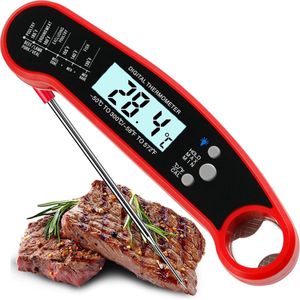 Lexium Vleesthermometer draadloos - Vleesthermometer bluetooth - Vleesthermometer digitaal - Digitale BBQ Thermometer Draadloos - Keukenthermometer