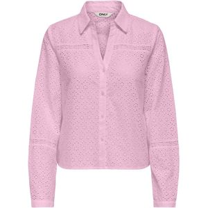 Only Blouse Onlangus Emb Shirt Ex Wvn 15368787 Pink Lady Dames Maat - XS