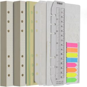 Gestippeld Navulpapier A6 met 320 Pagina's en Accessoires voor 6-Rings Binder