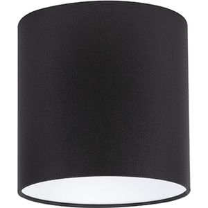 Uniqq Lampenkap stoffen zwart Ø 18 cm - 15 cm hoog