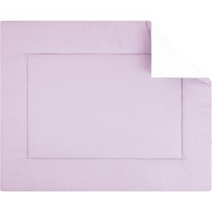 BINK Bedding Boxkleed Wafel (Pique) Roze 80 x 100 cm - vulling fiberfill 400 grams - speelkleed - parklegger - katoen - wafel - roze