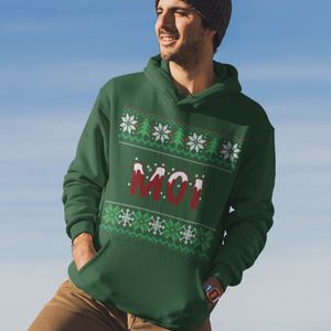 Drenthe Kerst Hoodie Groen Moi - Maat S - Uniseks Fit - Kerstkleding Voor Dames & Heren