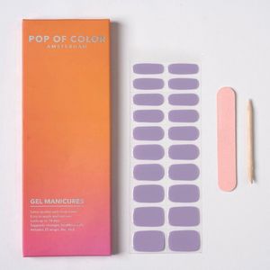 Pop of Color Amsterdam – Name: Lilac Dreams – Color: Purple Lilac – Gel Nail Wraps – Gel Manicures – Gellak Stickers – Nagelstickers – Gel Nagel Stickers – Nail Wraps – Nagel Stickers – Nagel Wraps – Nail Stickers – popofcoloramsterdam