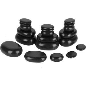20 stuks Basalt Hot Stone Set voor Hot Spa Stone Massage - Massagestenen Set om de huid te bevochtigen en mentale stress te verlichten