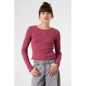 GARCIA - Longsleeve - Roze - Slim Fit - 100% Katoen