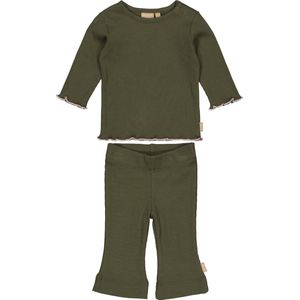 Shirt Fia en Broekje Franca Olive maat 62