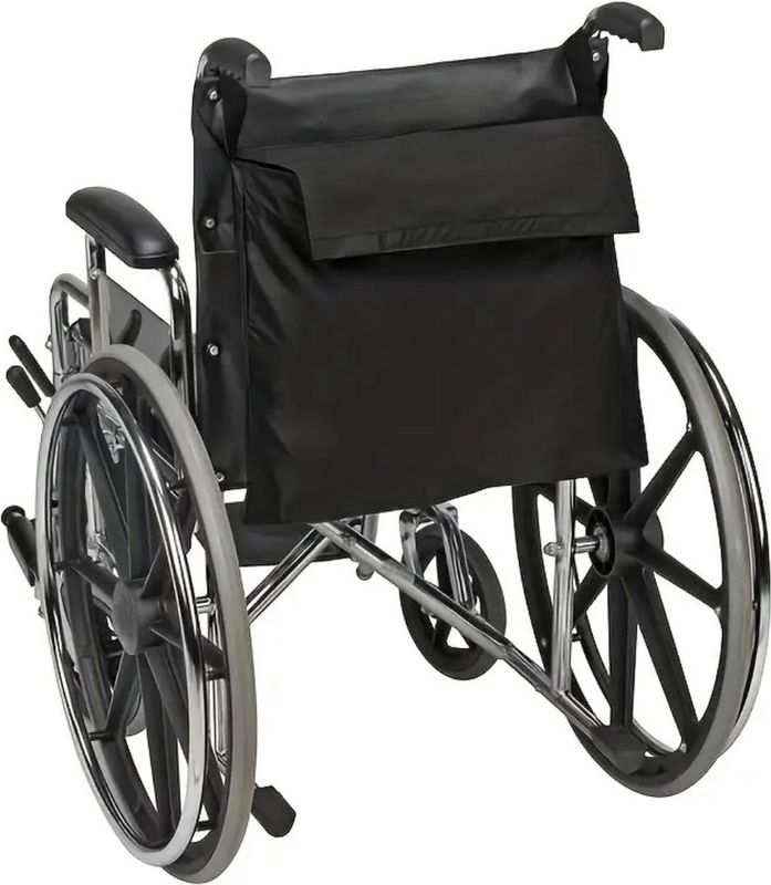 Ultiluxe® Rolstoeltas - Zwart - Waterdichte tas - Grote opbergtas voor rolstoel, scootmobiel, rollator - 48 x 42 x 9 cm - Opbergzak met klittenband - Grote capaciteit - Aan de achterkant voor boodschappen en spullen