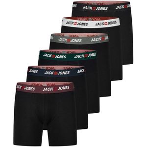 Jack & Jones Heren Boxershorts JACCORP LOGO BOXER BRIEFS 6 6 Pack Zwart S