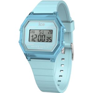 Ice Watch ICE digit retro - Sky blue - Clear 022888 Horloge - Siliconen - Blauw - Ø 33 mm