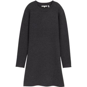Tom Tailor Denim - Gebreide Jurk - Mêlee - Viscosemix - Knielang